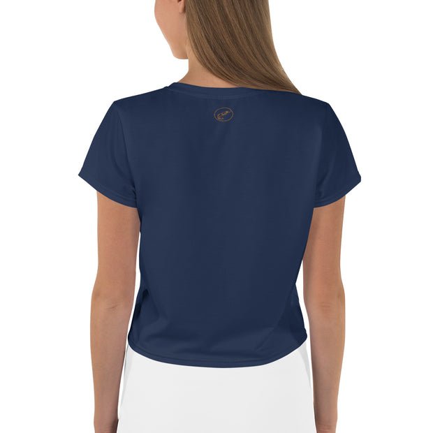 Navy Crop Tee