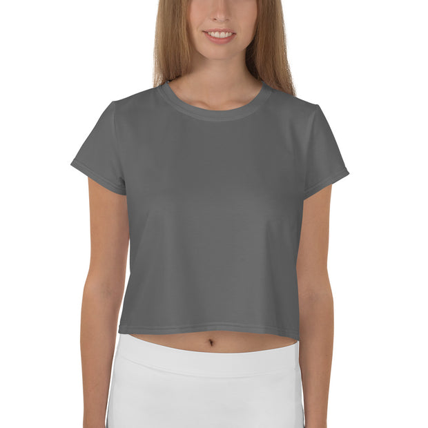 Grey Crop Tee