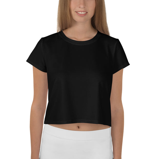 Black Crop Tee