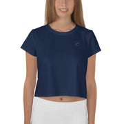 Navy Crop Tee