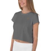 Grey Crop Tee