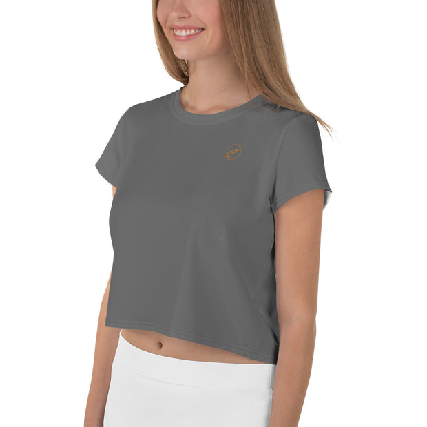 Grey Crop Tee