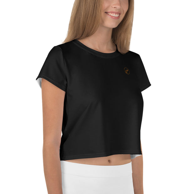 Black Crop Tee