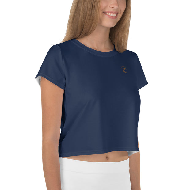 Navy Crop Tee