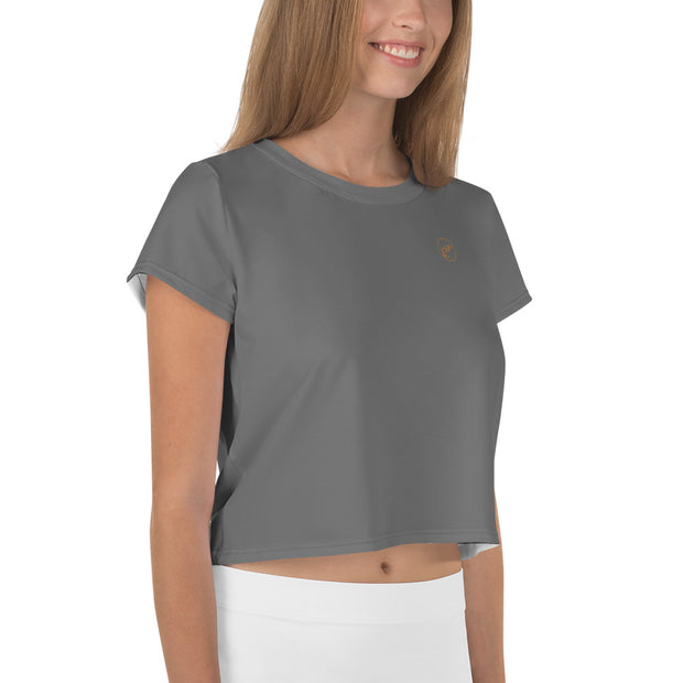 Grey Crop Tee