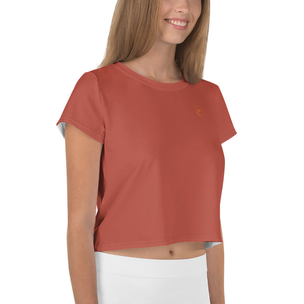 Red Crop Tee