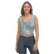 Green Splash Crop Top