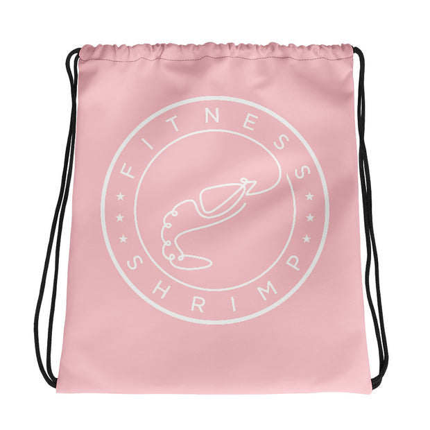 Pink Drawstring bag