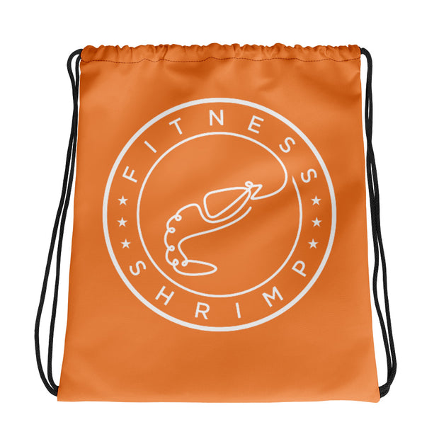 Orange Drawstring bag