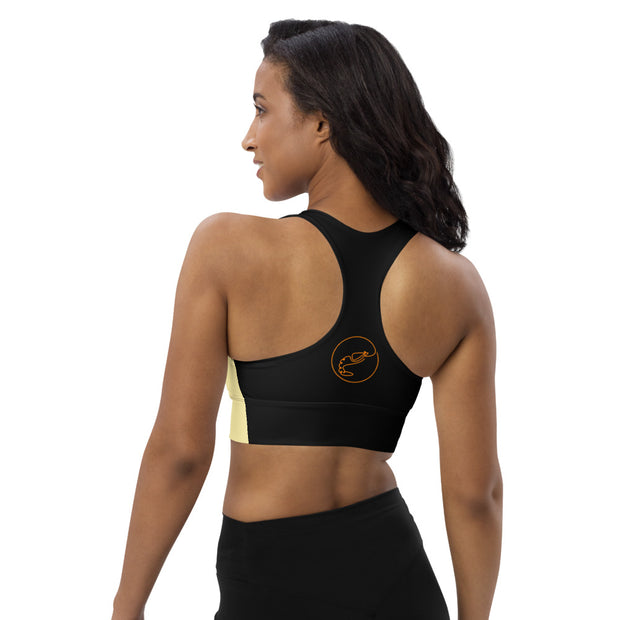Yellow Longline sports bra