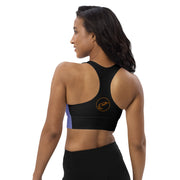 Purple Longline sports bra