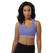 Purple Longline sports bra