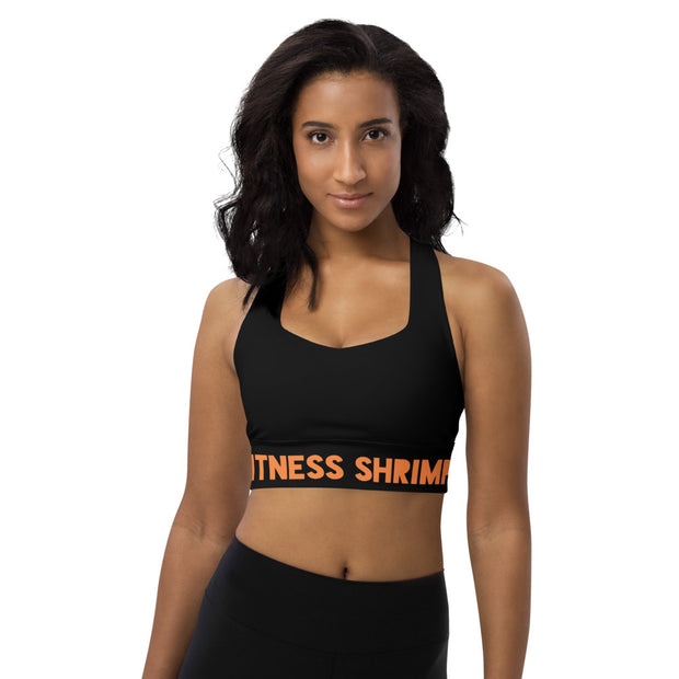 Black Longline sports bra