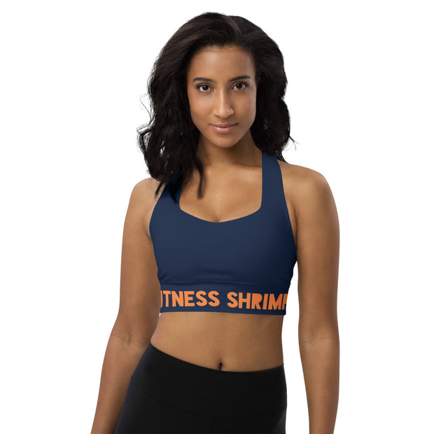 Navy Longline sports bra