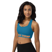 Blue Longline sports bra