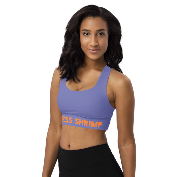 Purple Longline sports bra