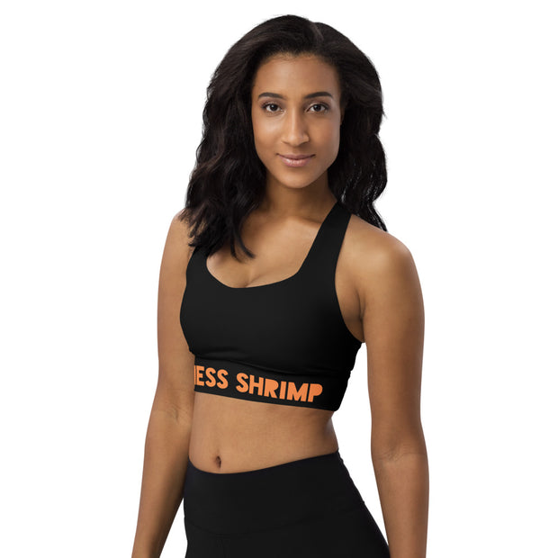 Black Longline sports bra