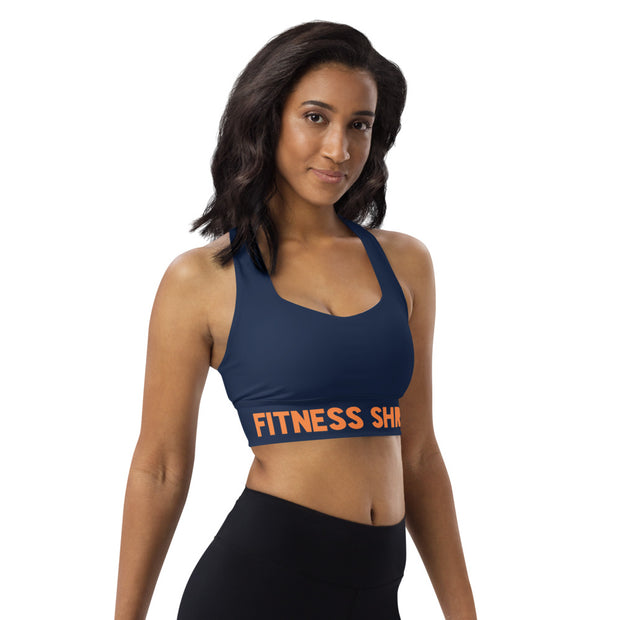 Navy Longline sports bra