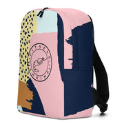 Pink Abstract Backpack