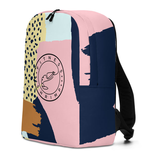 Pink Abstract Backpack