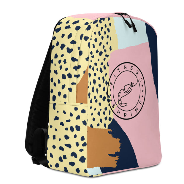 Pink Abstract Backpack