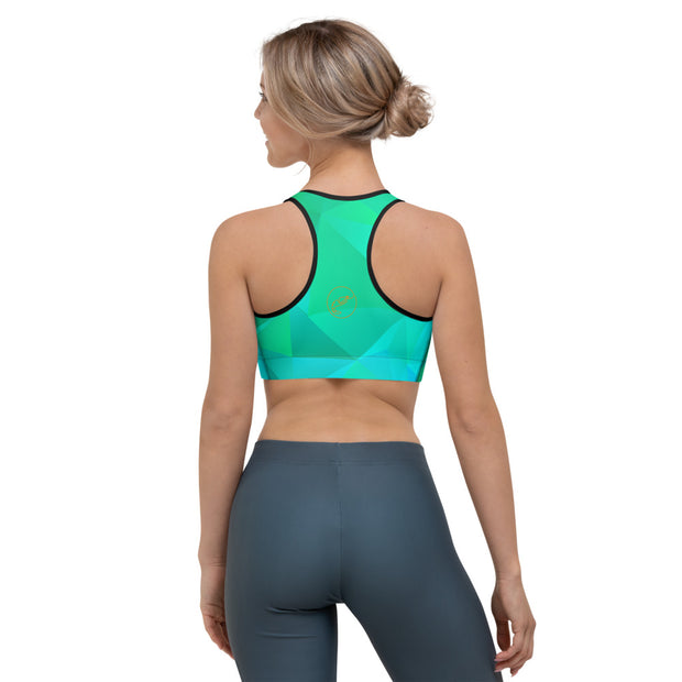 Green Mirrored Sports bra