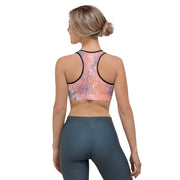 Orange Splash Sports bra