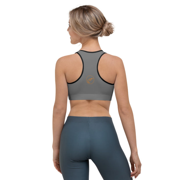 Grey Sports bra