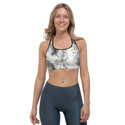 Black Splash Sports bra