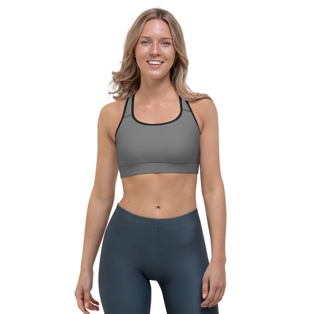 Grey Sports bra