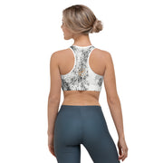 Black Splash Sports bra