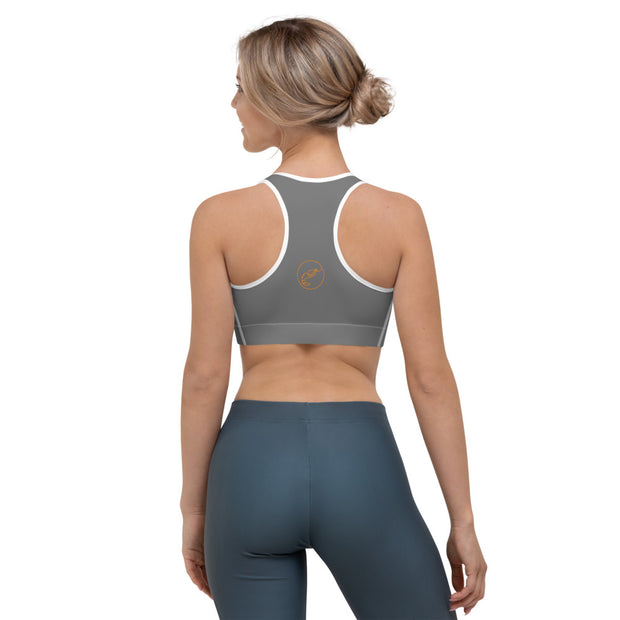 Grey Sports bra