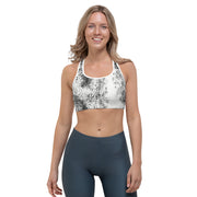Black Splash Sports bra