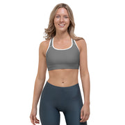 Grey Sports bra