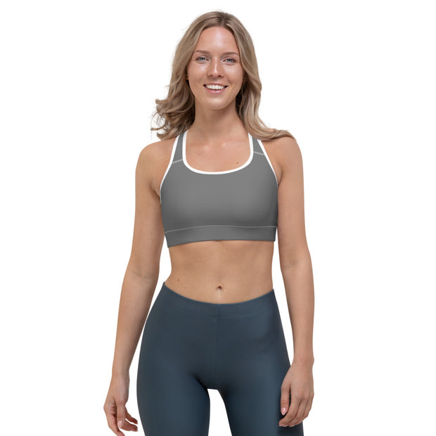 Grey Sports bra