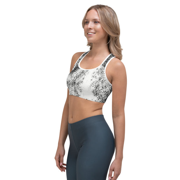 Black Splash Sports bra