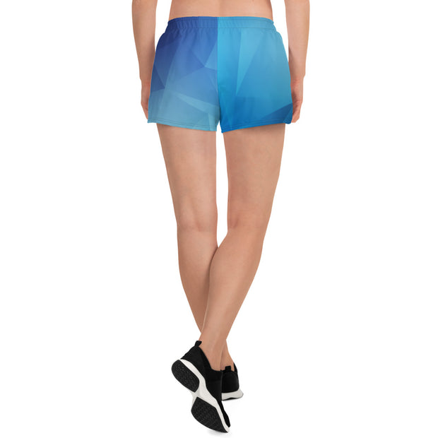 Blue Abstract Short Shorts
