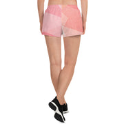 Pink Abstract Short Shorts