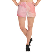 Pink Abstract Short Shorts