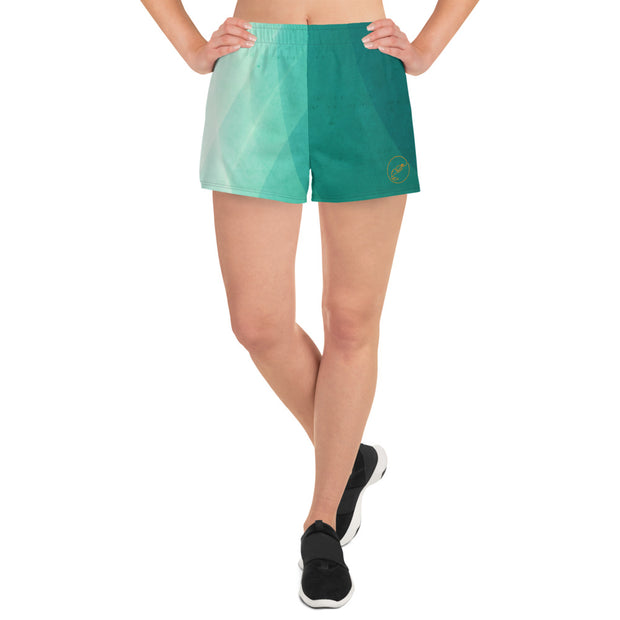 Green Fade Short Shorts