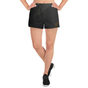 Black Abstract Short Shorts