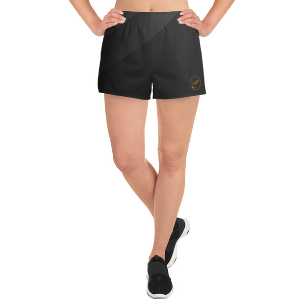 Black Abstract Short Shorts