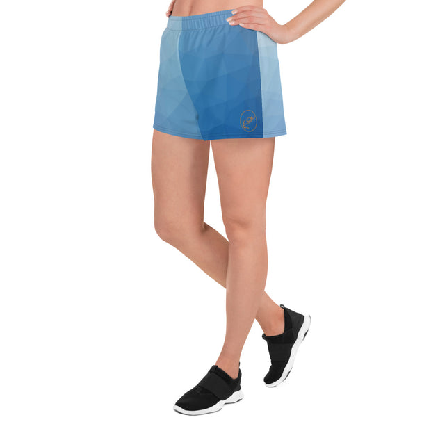 Blue Fade Short Shorts