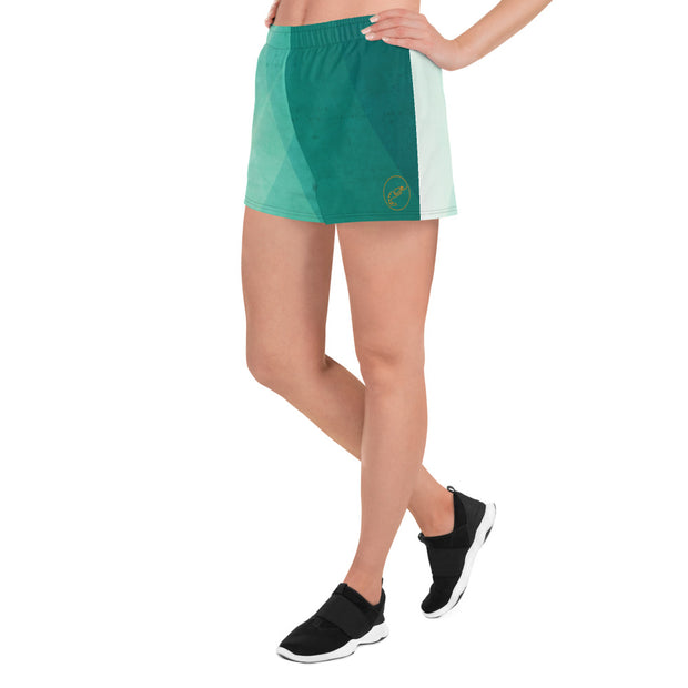 Green Fade Short Shorts