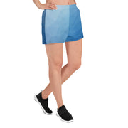 Blue Fade Short Shorts