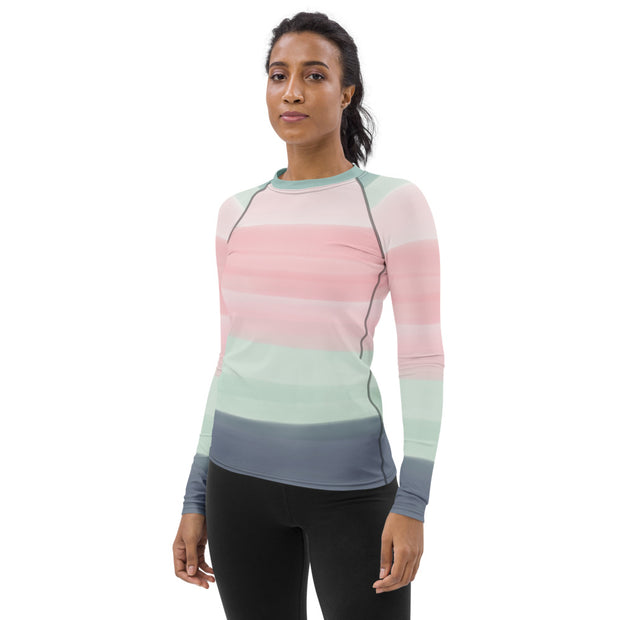 Pink Watercolour Workout Top