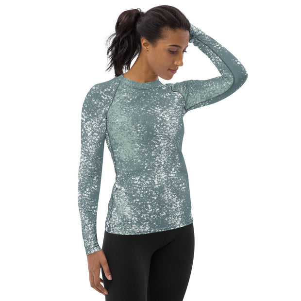 Green Splash Workout Top