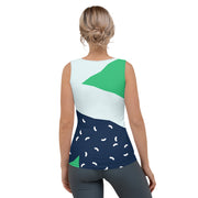 Green Abstract Tank Top