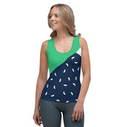 Green Abstract Tank Top