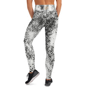 Black Splash Yoga Leggings